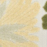 nourison aloha alh42 ivory green rug