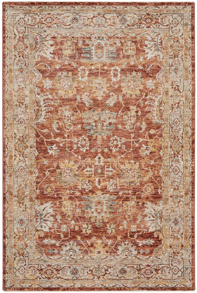 nourison sahar shr02 rust rug