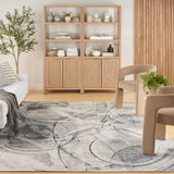 nourison astra machine washable asw14 silver blue rug