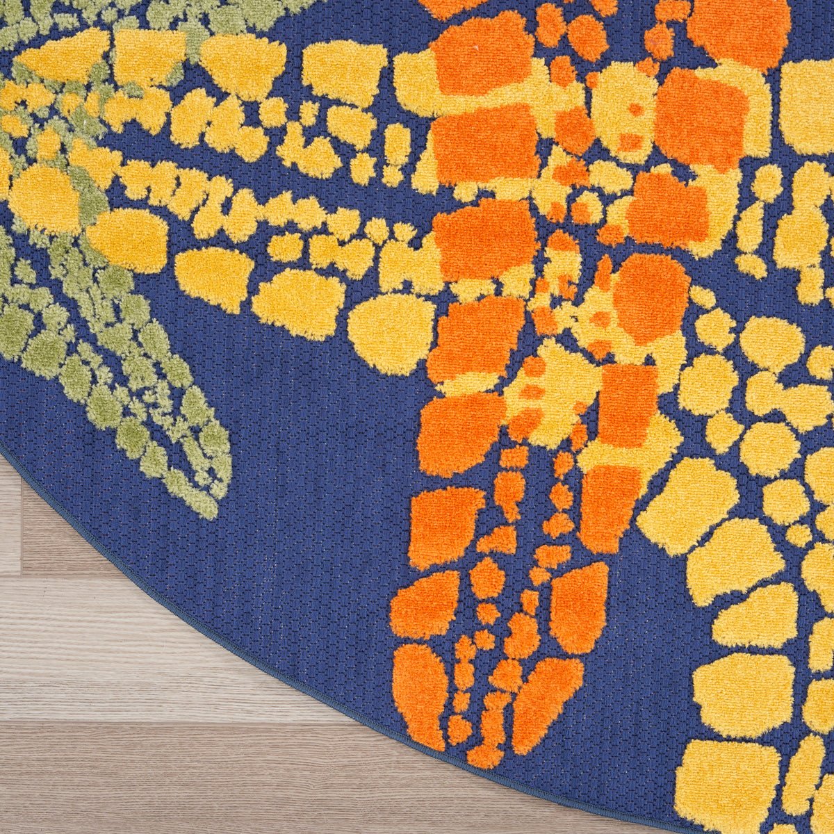 nourison aloha alh28 blue multicolor rug