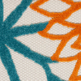 nourison aloha alh05 turquoise multicolor rug