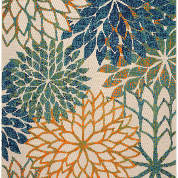 nourison aloha alh05 blue green rug