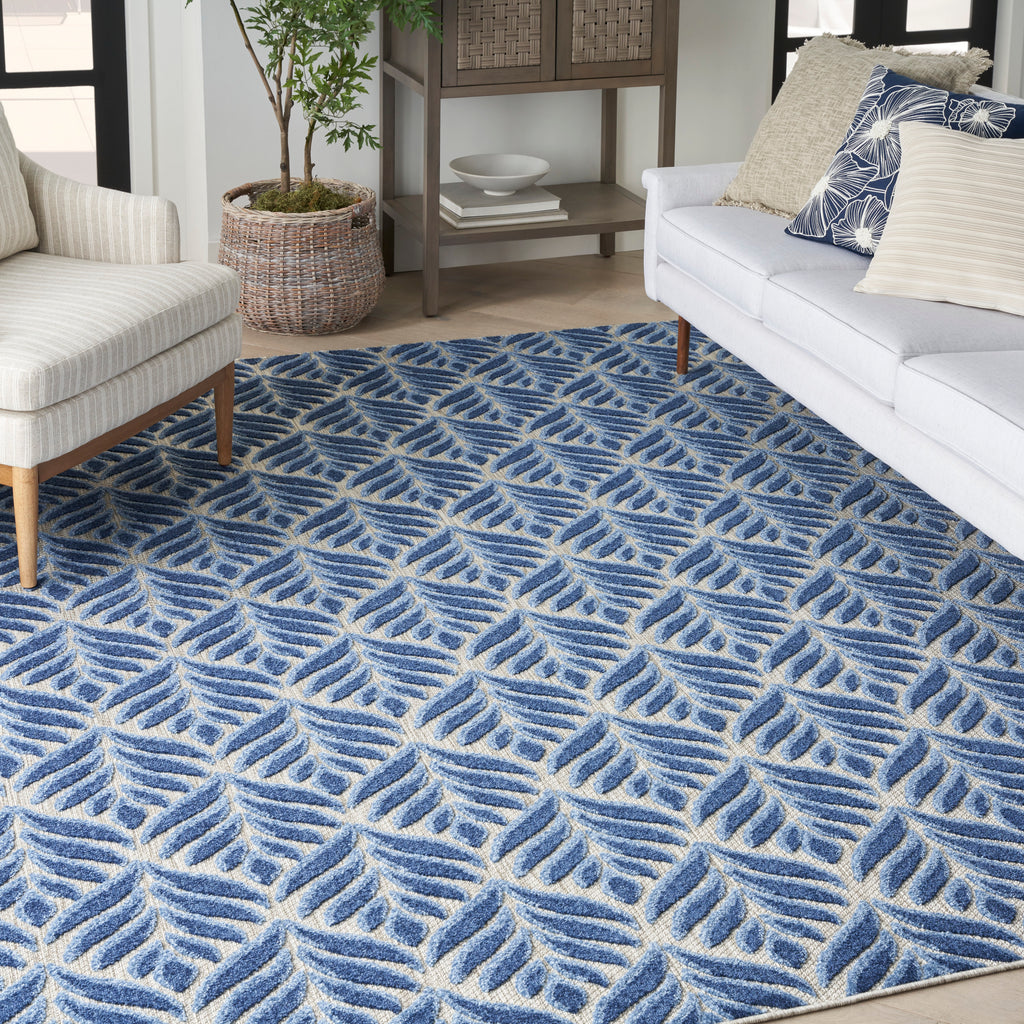 nourison aloha alh35 blue rug
