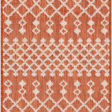 nourison positano pos02 terracotta rug
