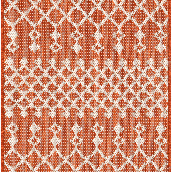 nourison positano pos02 terracotta rug
