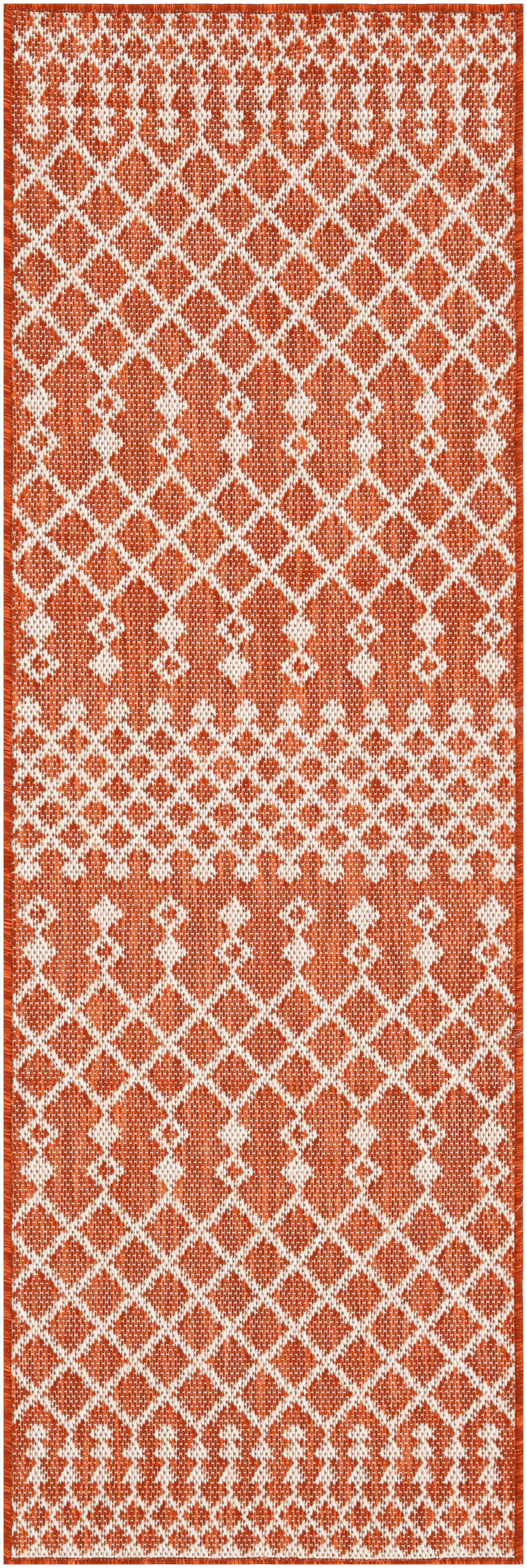 nourison positano pos02 terracotta rug