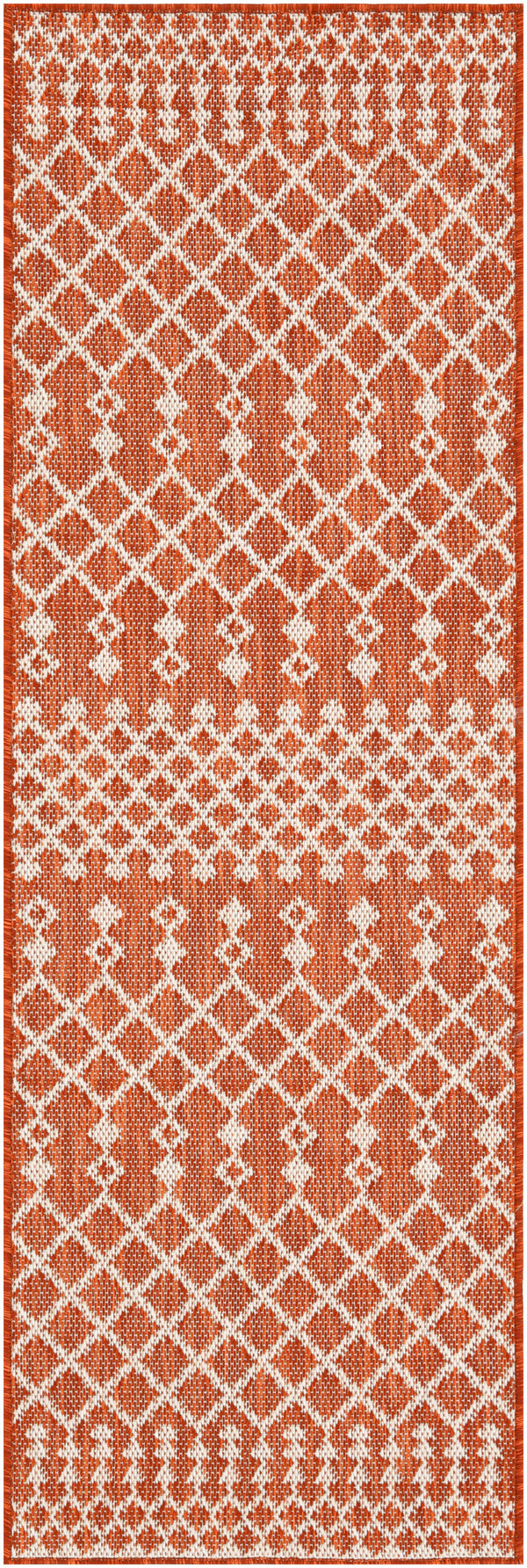 nourison positano pos02 terracotta rug