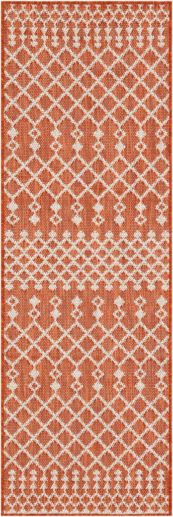 nourison positano pos02 terracotta rug