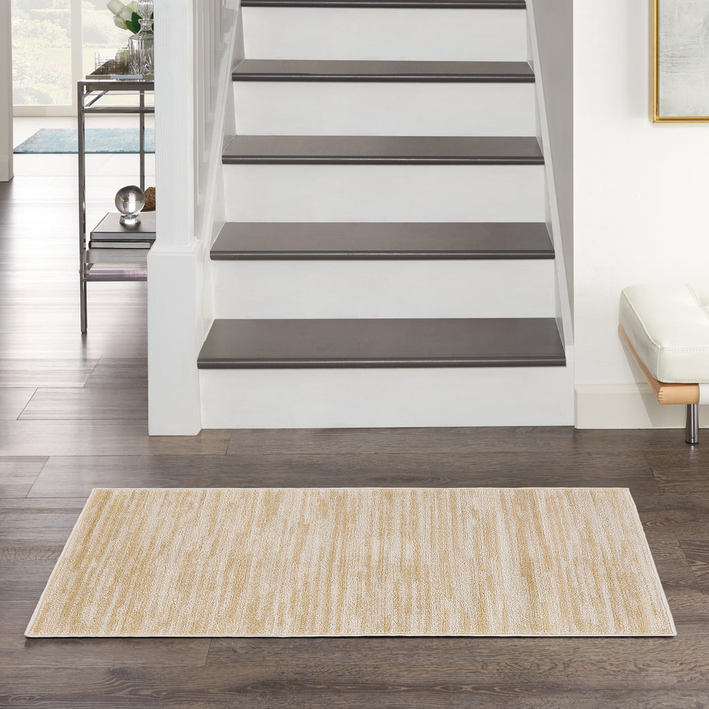 nourison nourison essentials nre01 ivory gold rug