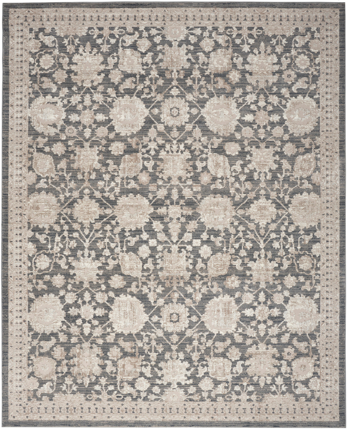 nourison eco cycle ecy02 charcoal rug