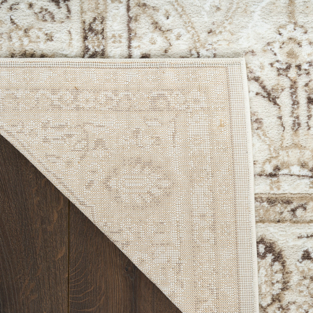 nourison dekor dek03 ivory brown rug