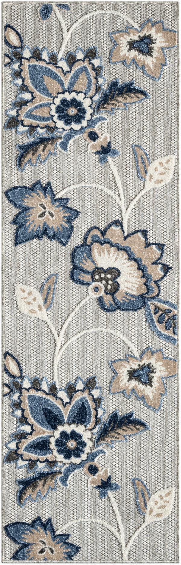 nourison aloha alh31 blue grey rug
