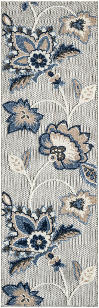 nourison aloha alh31 blue grey rug