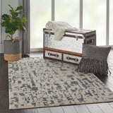 nourison silk shadows sha19 ivory grey rug