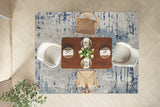 nourison quarry qua01 ivory blue grey rug