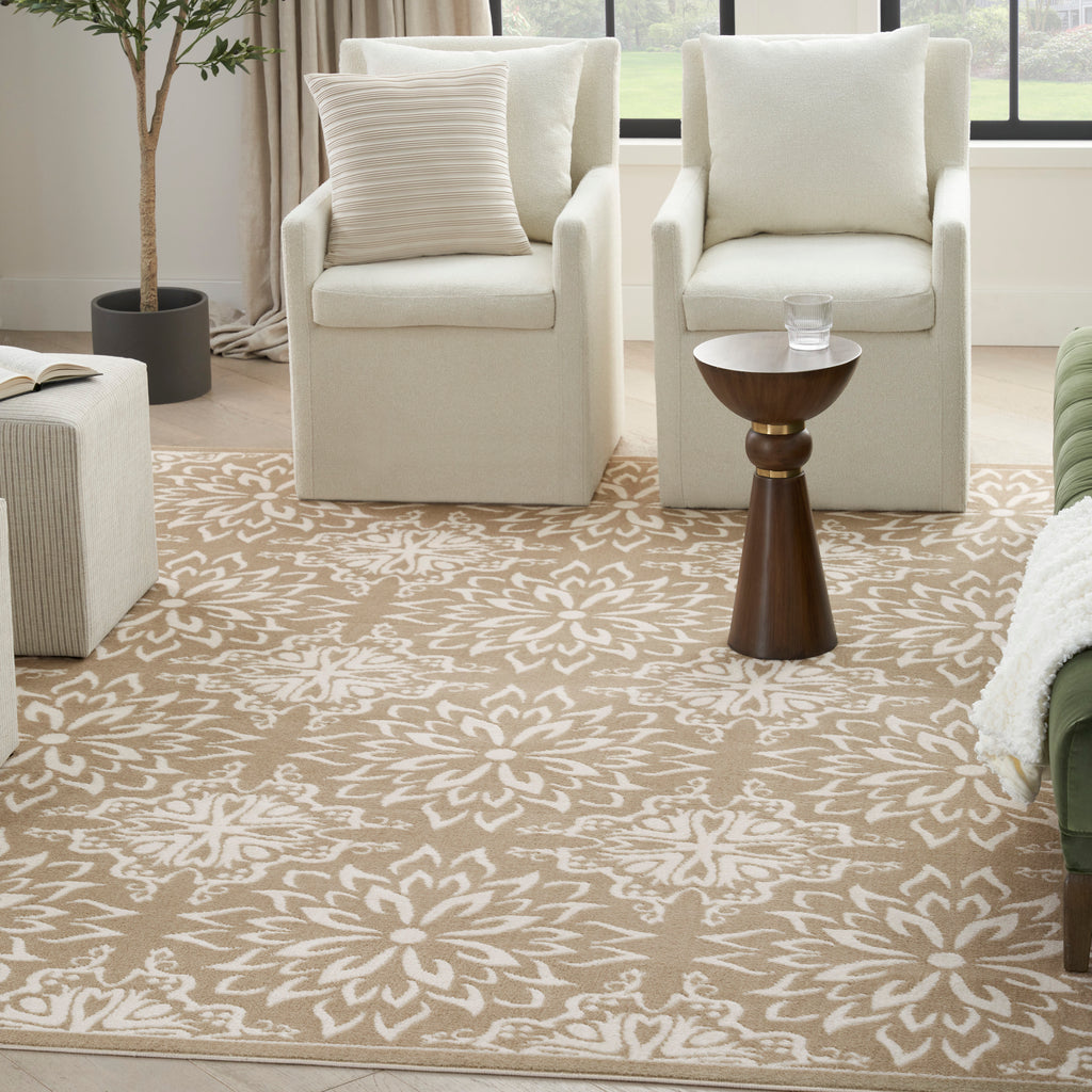 nourison jubilant jub06 taupe rug