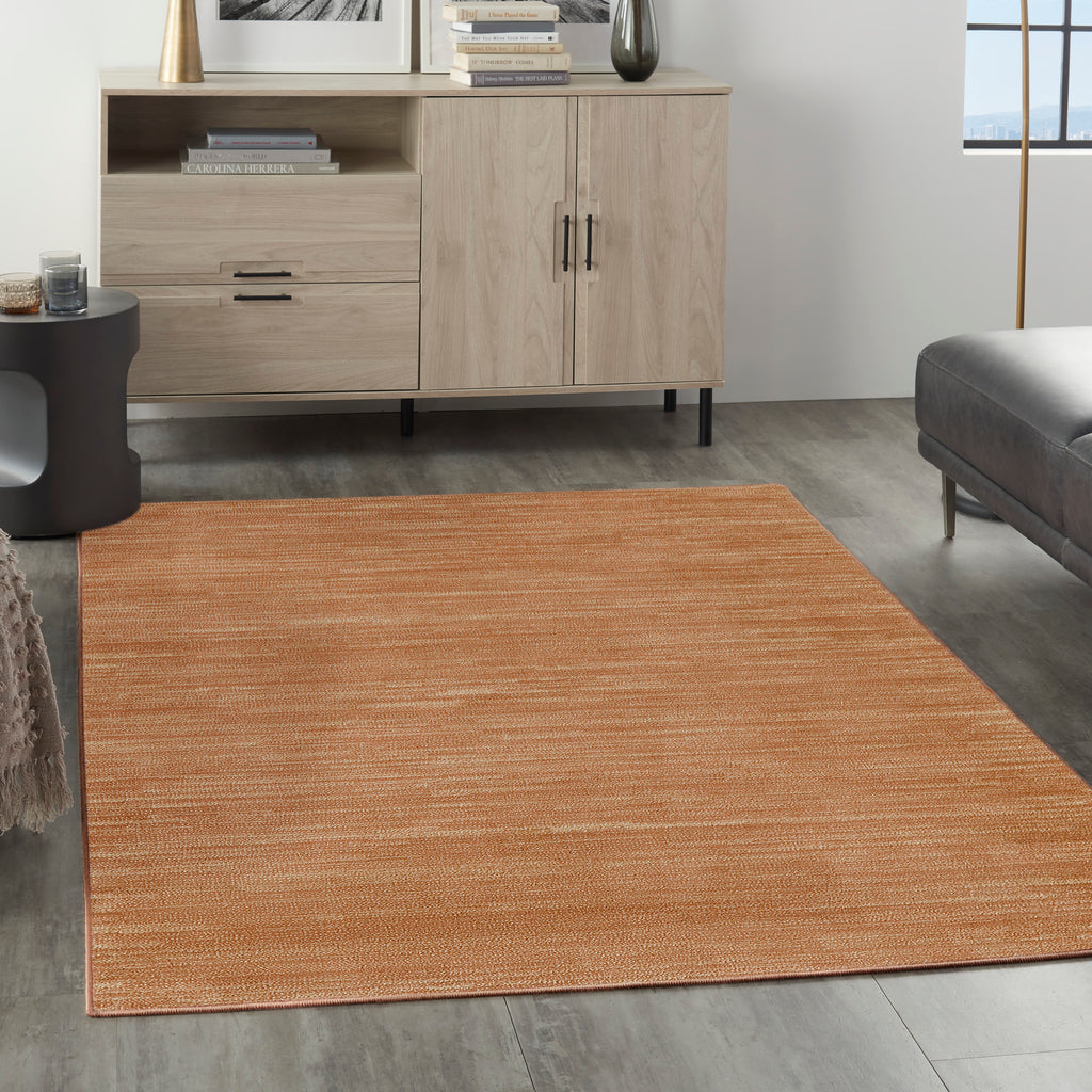 nourison nourison essentials nre01 rust rug