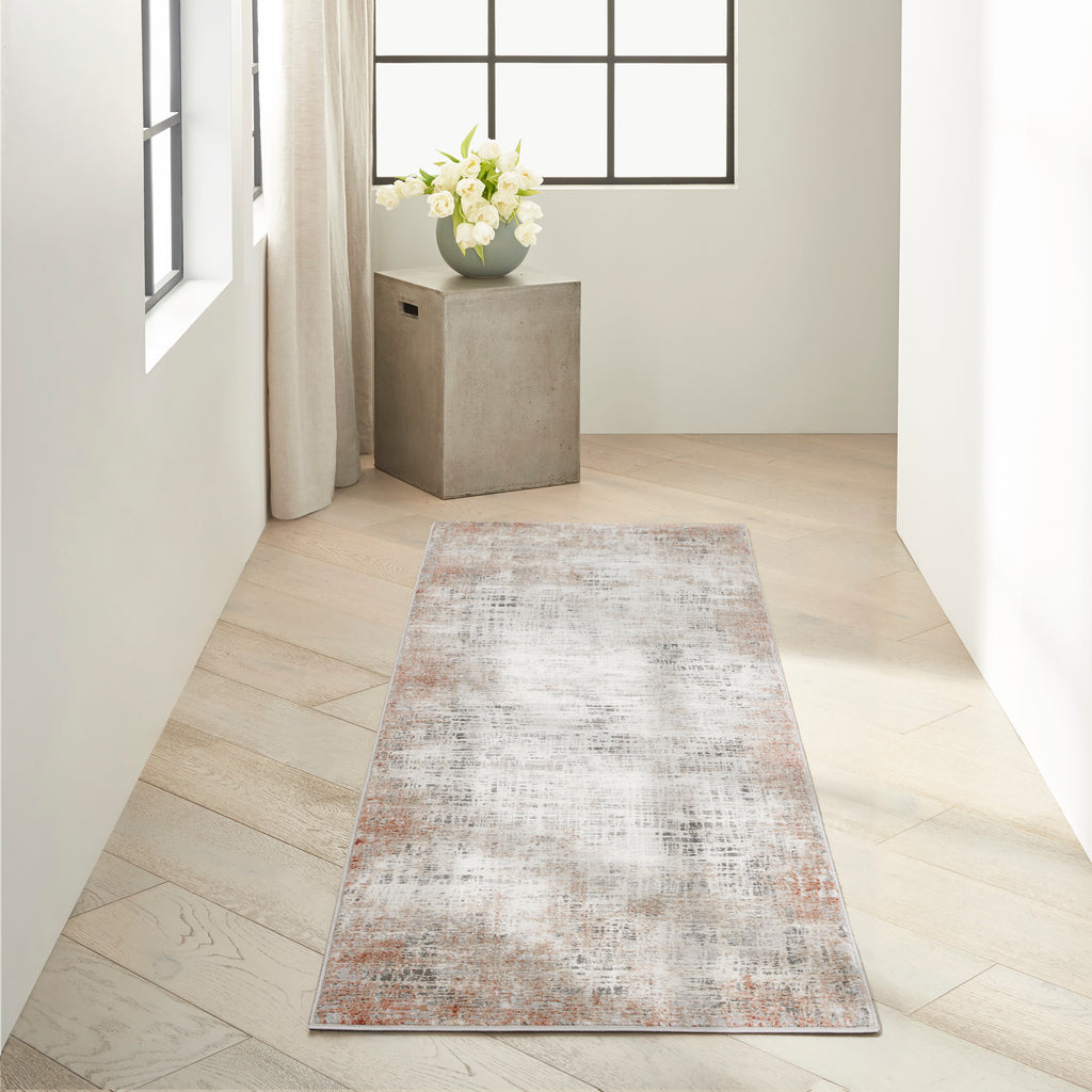 nourison ck022 infinity ifn01 rust multicolor rug