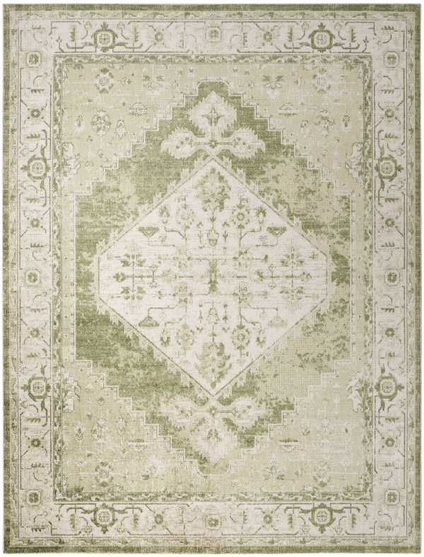 nourison astra machine washable asw11 ivory green rug