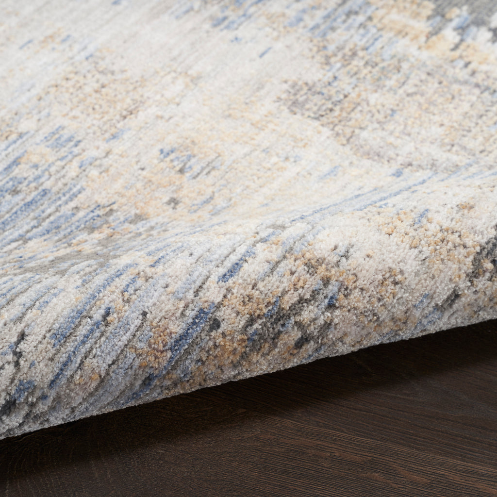 nourison abstract hues abh01 grey blue rug
