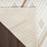 nourison care free caf05 ivory beige rug