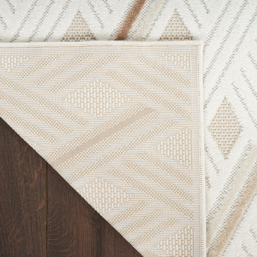nourison care free caf05 ivory beige rug