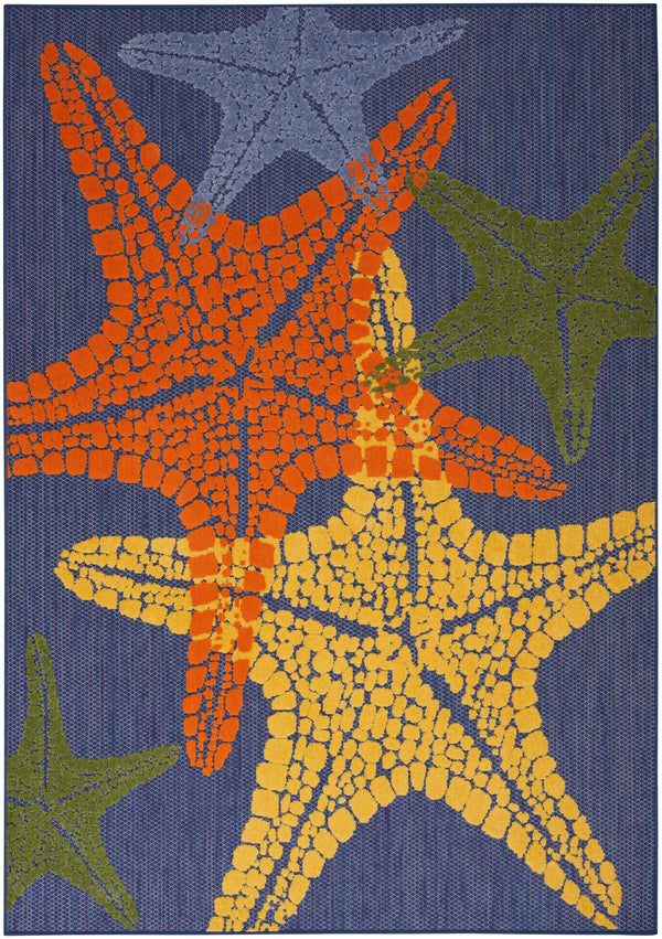 nourison aloha alh28 blue multicolor rug