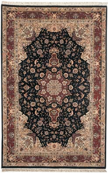 HRI Emerald 002 Black Rug