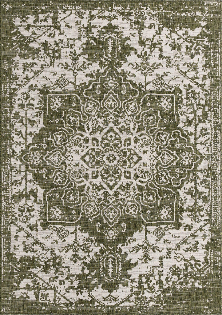unique loom jill zarin outdoor dubai green rug