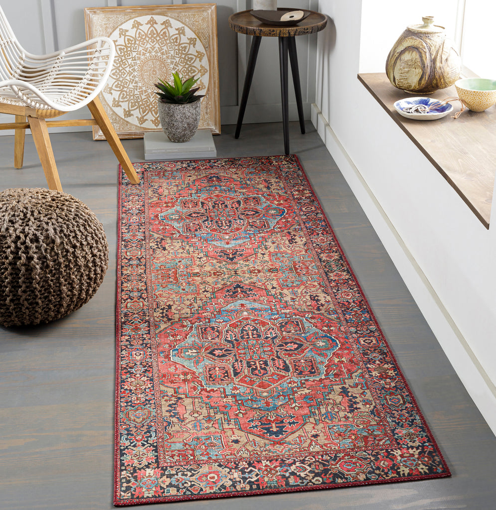 surya iris irs 2310 bright red rug
