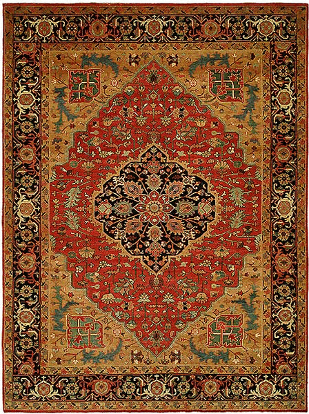 HRI Antique Heriz 100A Red Rug