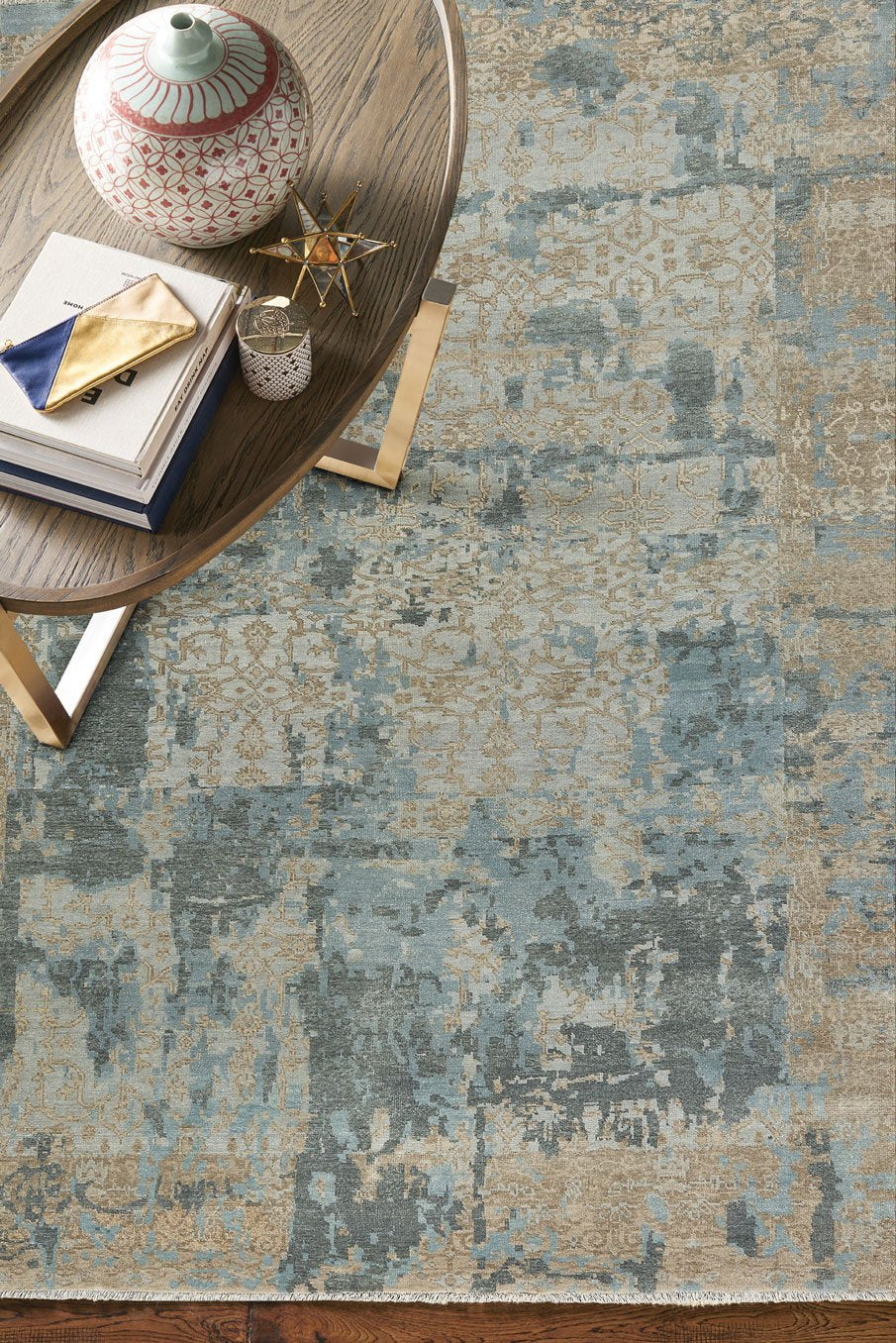 capel ellerbe 1095 tan blue rug