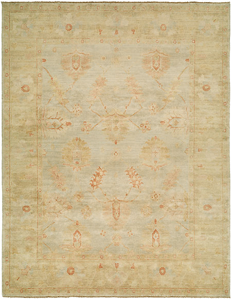 HRI Ottoman 115 Light Blue Rug