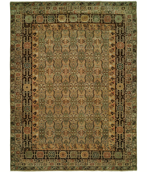 HRI Antique Heriz 120 Camel Rug