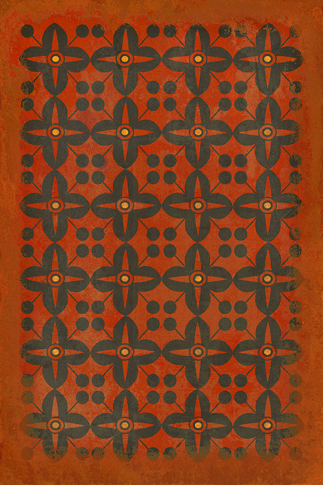spicher and company classic vinyl pattern 03 red rum rug