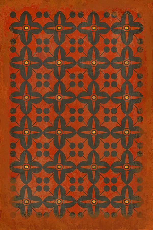 spicher and company classic vinyl pattern 03 red rum rug