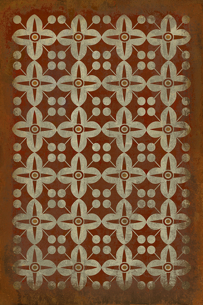 spicher and company classic vinyl pattern 03 poppy field rug