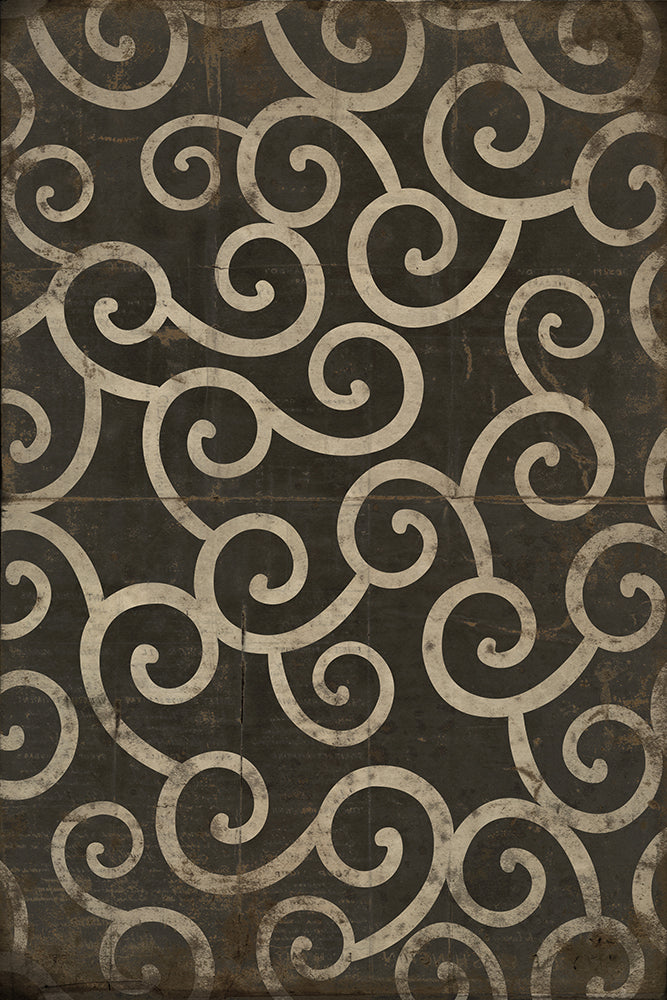 spicher and company classic vinyl pattern 04 it was a dark and stormy night rug