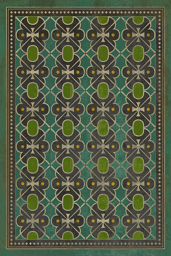 spicher and company classic vinyl pattern 05 miss havisham rug