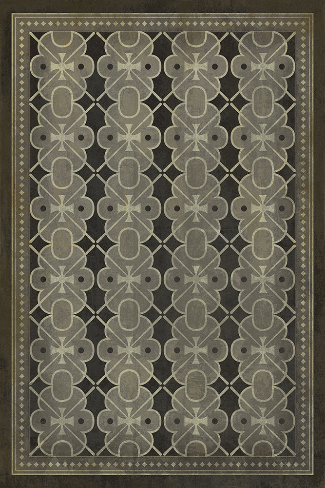 spicher and company classic vinyl pattern 05 dorian gray rug