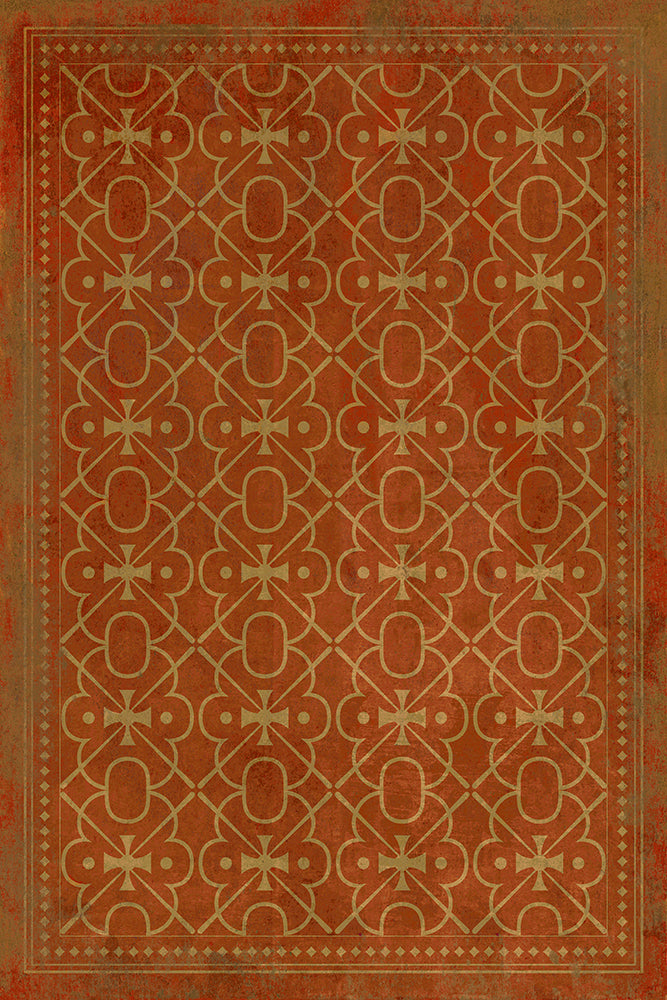 spicher and company classic vinyl pattern 05 miss scarlet rug
