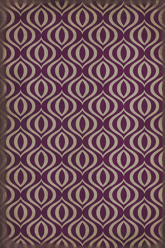 spicher and company classic vinyl pattern 15 purple haze rug