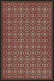 spicher and company classic vinyl pattern 21 red queen rug