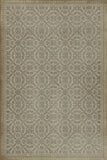 spicher and company classic vinyl pattern 21 white rabbit rug