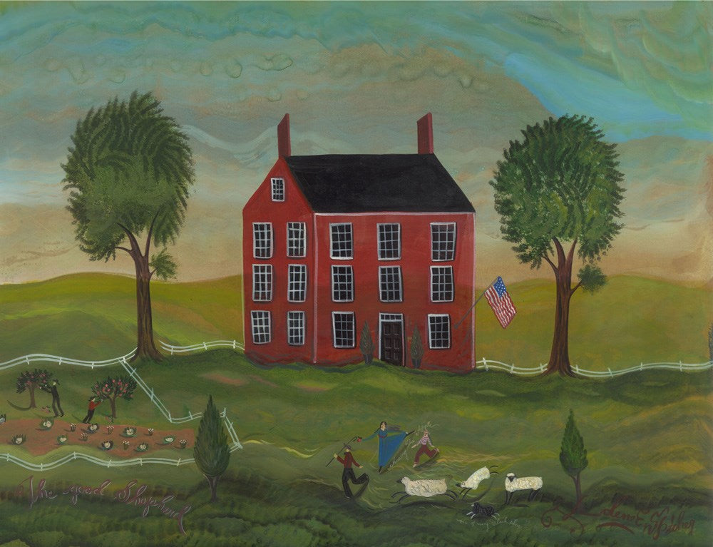 spicher and company kolene spicher landscape the good shepherd rug