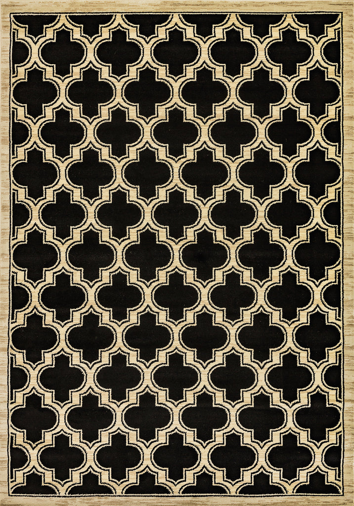 dynamic yazd 2816 90 black rug
