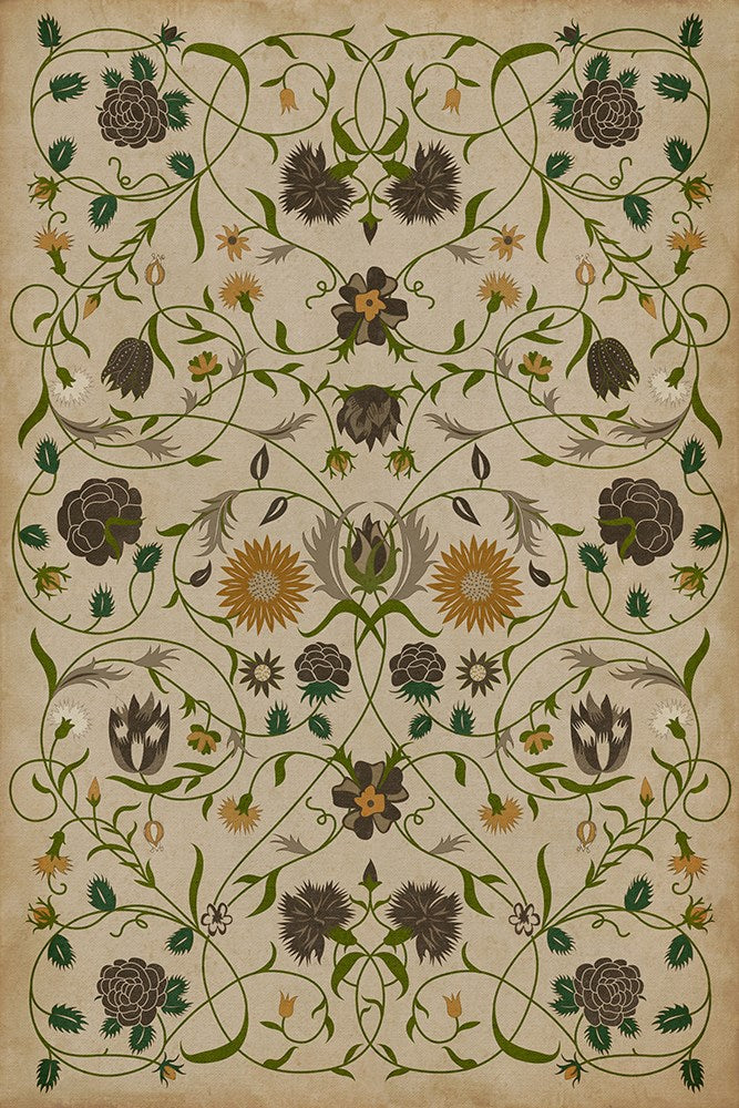 spicher and company williamsburg floral martha rug