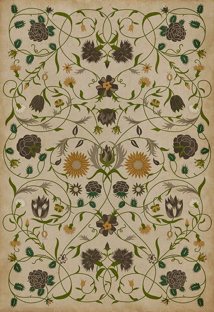 spicher and company williamsburg floral martha rug