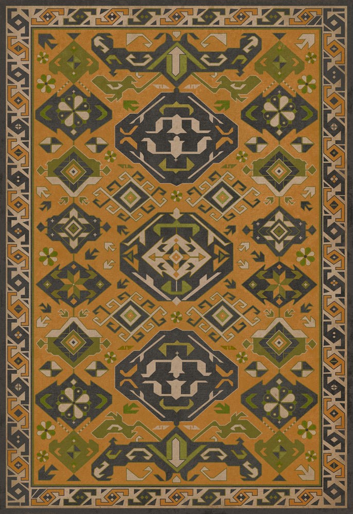 spicher and company williamsburg traditional mustard rug