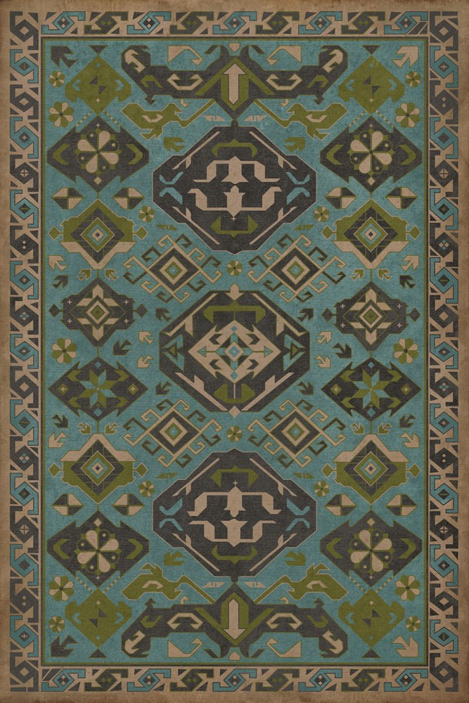 spicher and company williamsburg traditional stone blue rug